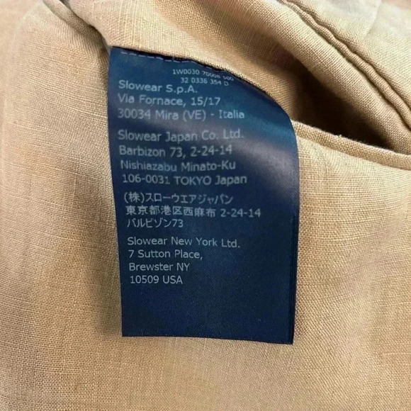 Incotex Men’s Linen Slim fit Trousers tan size 50 - Picture 9 of 12